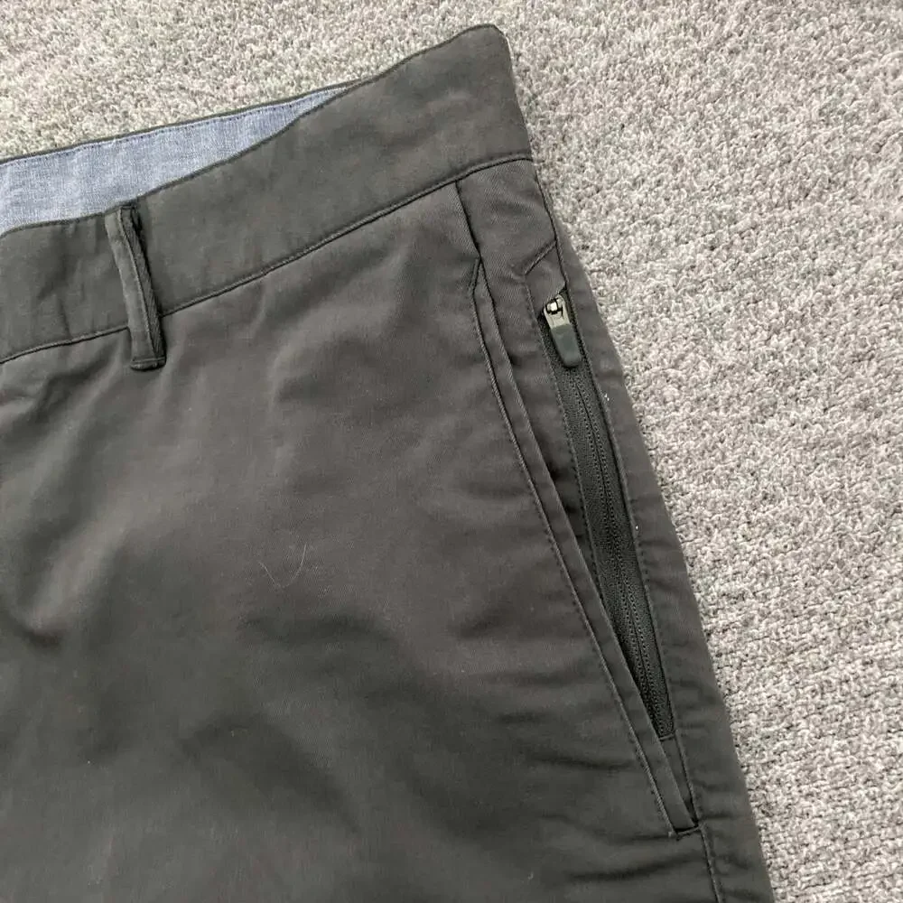 Nike Golf Men’s Size 38 Gray Zip Pocket Dri-Fit Summer Chino Shorts_4